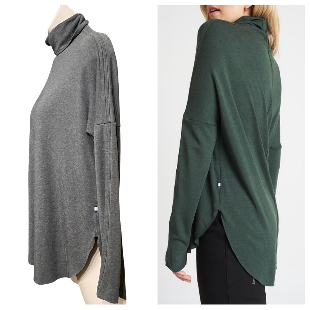 Kit and Ace Gray Burrow Turtleneck Oversized Sweater Size M - Picture 2 of 12